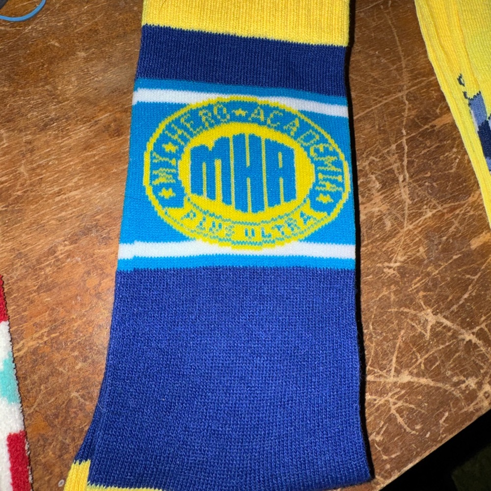 My Hero Academia Blue and Yellow Socks